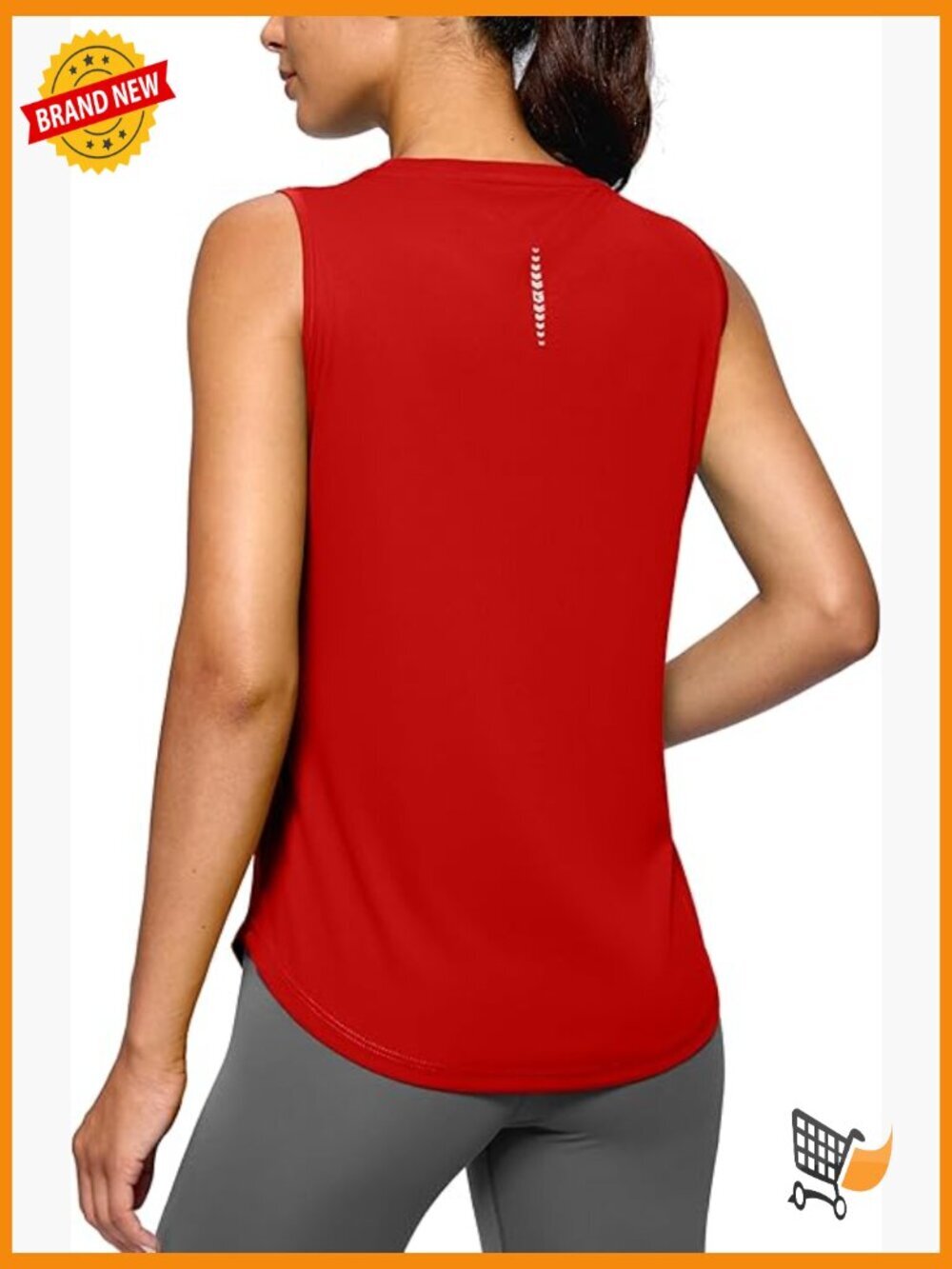Lightweight Sleeveless High Neck Athletic Tank Top for Running Gym